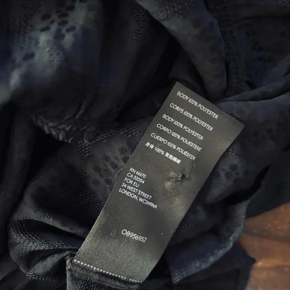 Anthropologie Lavinia Halter Swing Tank Floral Tiered Blouse Black Size XL - Picture 8 of 9